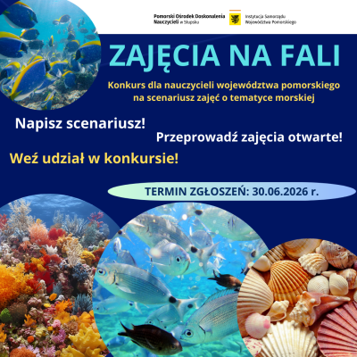 Grafika „Zajęcia na fali” Konkurs dla nauczycieli. Edycja 2025/2026